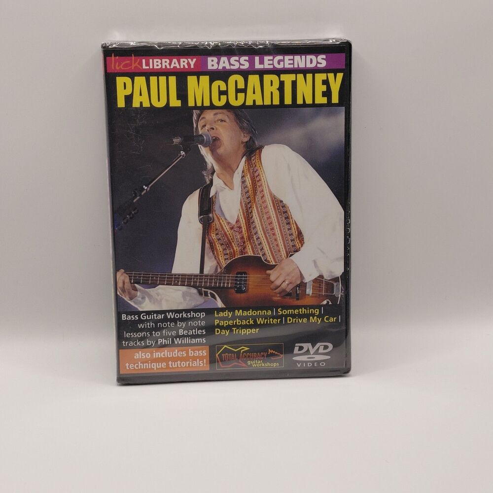 Lick Library Bass Legends Paul McCartney DVD New